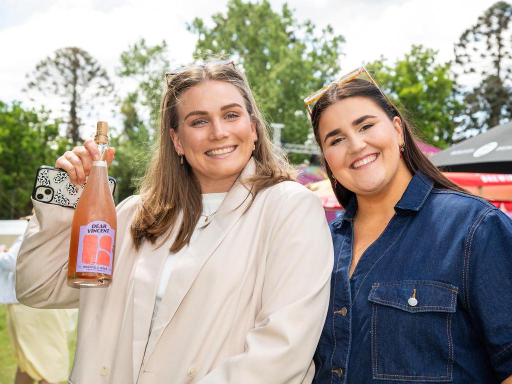 Helena Richter (left) and Phoebe Williams, Toowoomba Carnival of Flowers Festival of Food and Wine, Saturday, September 14th, 2024. Picture: Bev Lacey