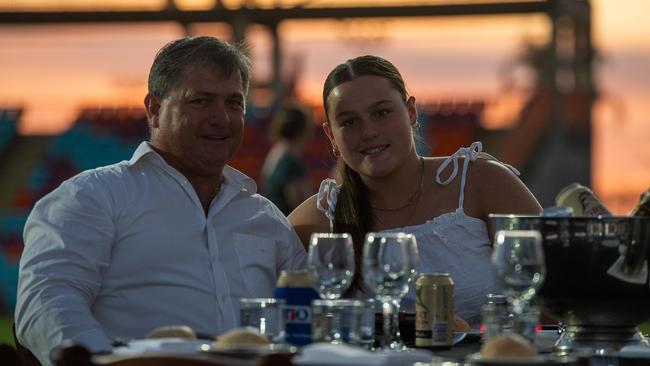 Paul Zerafa and Kierra Zerafa at the 2023 AFLNT Hall of Fame. Picture: Pema Tamang Pakhrin