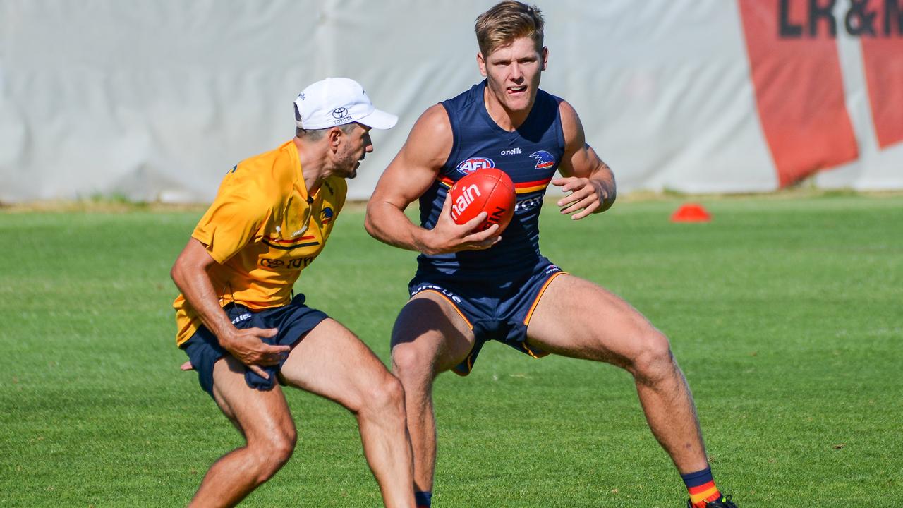 Murray impressed at Crows training as a train-on player. Picture: Brenton Edwards