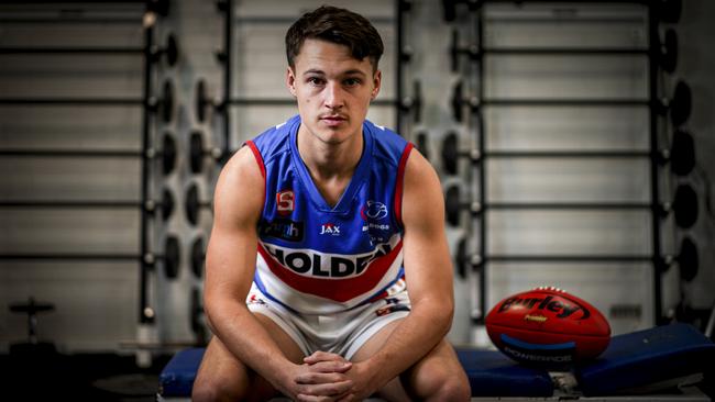 Central young gun Corey Durdin models his game on VFL-AFL games record holder Brent Harvey. Picture: MIKE BURTON