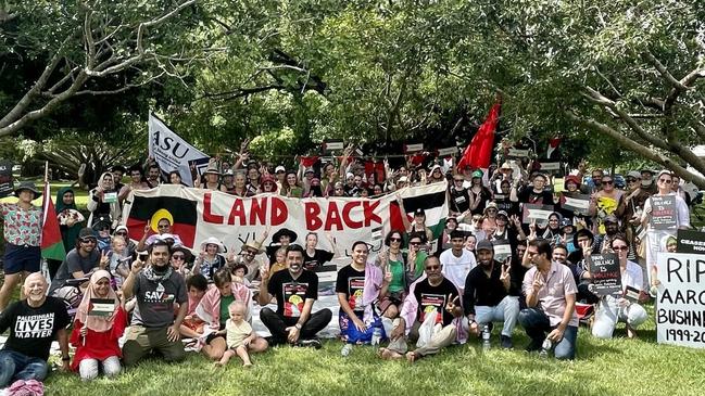 Nasser Mashni joined a Territorian rally on Sunday at Nightcliff Foreshore. Photo: Supplied.