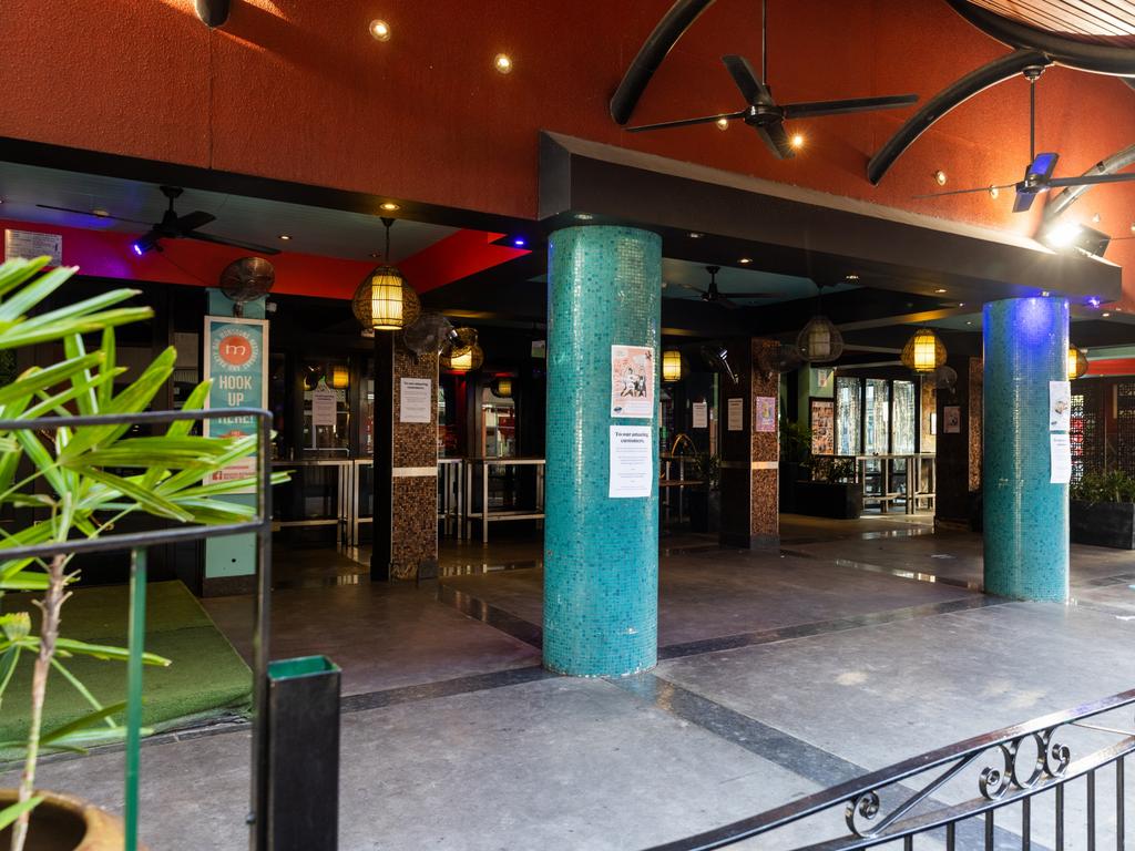 Greater Darwin and Alice Springs were plunged into lockdown, leaving streets empty and businesses closed. Picture: Helen Orr / Getty Images