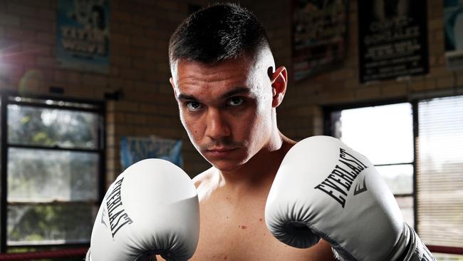 WEEKEND TELEGRAPHS SPECIAL. MUST TALK WITH PIC ED JEFF DARMANIN BEFORE PUBLISHING - Pictured st the Tszyu Boxing Gym in Rockdale today is Tim Tszyu, who is preparing for his December 16 fight against Kiwi Bowyn Morgan. Picture: Tim Hunter.