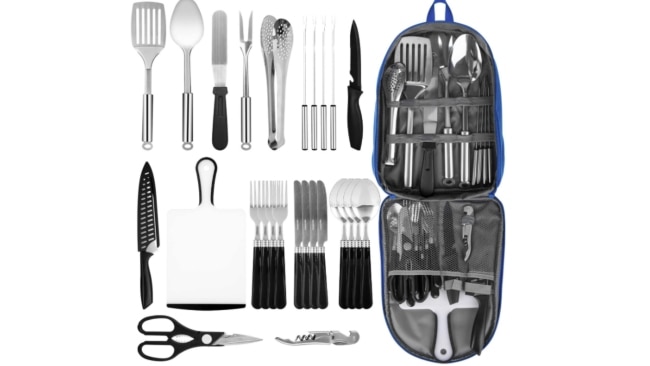 5 Piece Camping Kitchen Cutlery Utensil Travel Set - Wealers