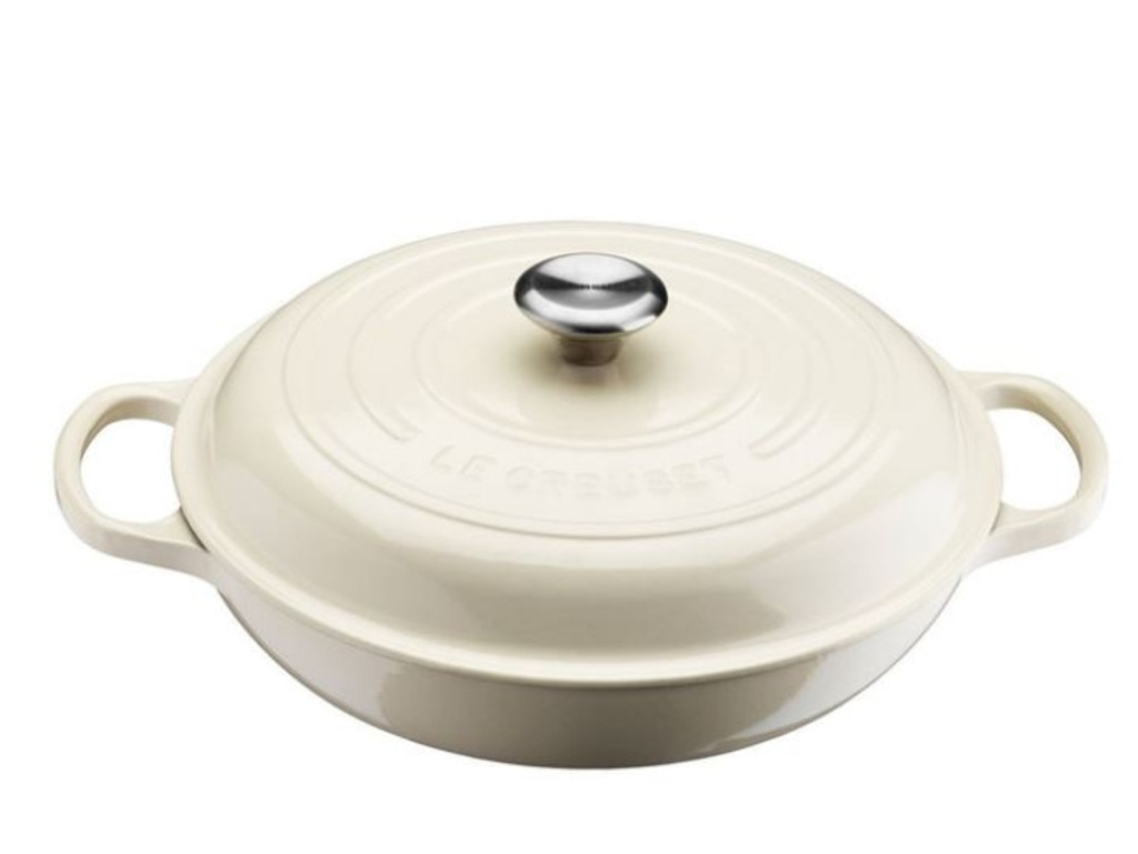 Crofton 3.7L Cast Iron Dutch Oven (White)