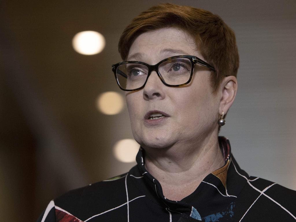 Foreign Minister Marise Payne has described the incident as ‘grossly disturbing’. Picture: NCA NewsWire / Gary Ramage