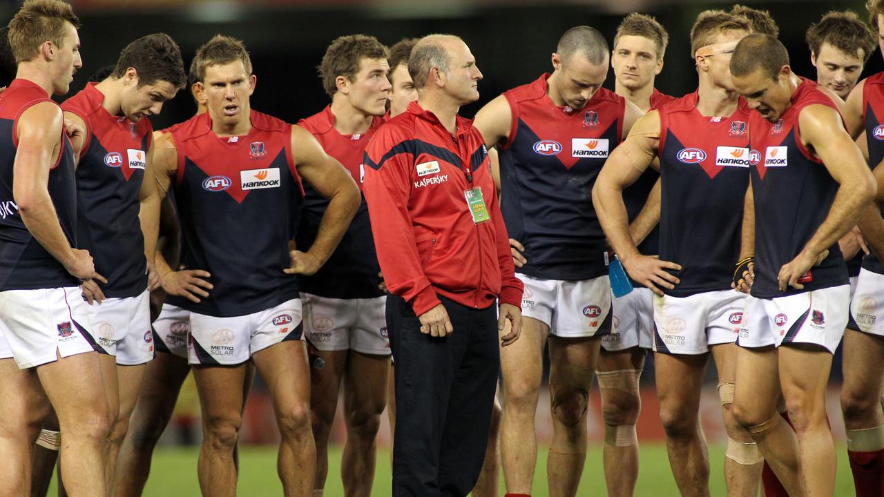 Dean Bailey was suspended for 16 weeks after the Melbourne tanking investigation. Picture: AAP Images