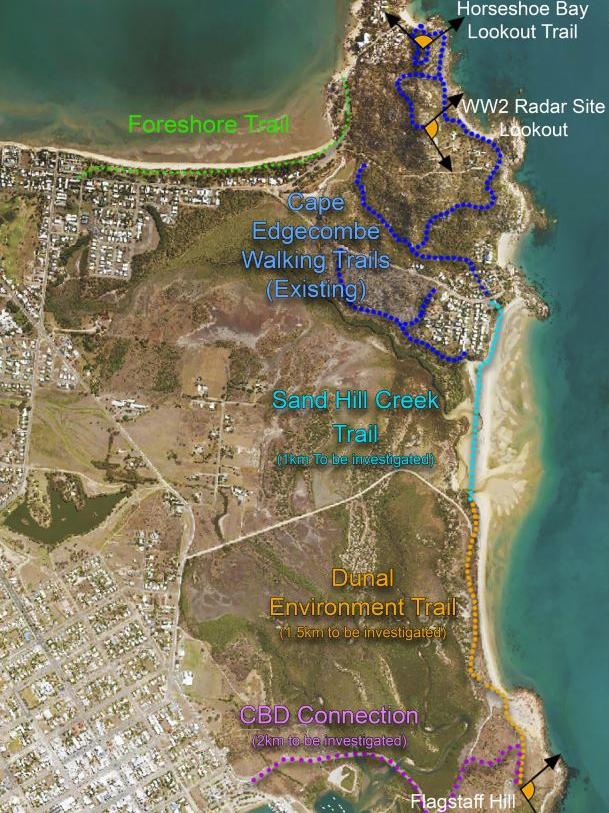 The Bowen boardwalk and hiking track investigation included in the Bowen Masterplan. Photo: Whitsunday Regional Council