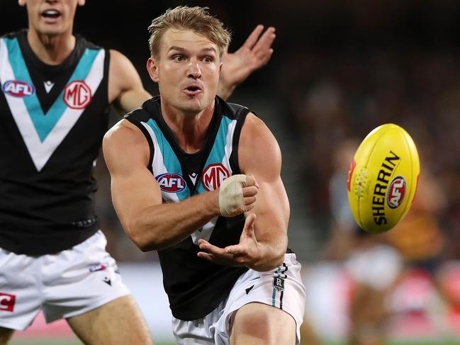 Brownlow medallist Ollie Wines is back for the Power. Picture: AFL Photos/Getty Images