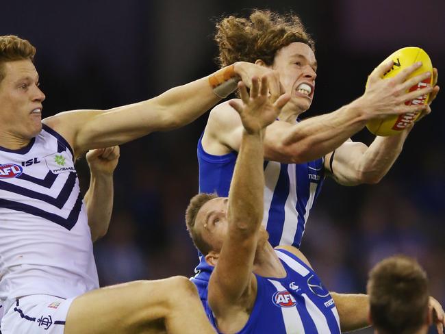 Ben Brown has worked hard on his marking and is already seeing results. Picture: Getty