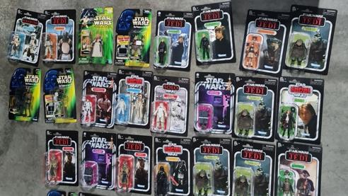 Officers allegedly located several items at the residence, including Star Wars figurines worth $23,000. Picture: NSW Police