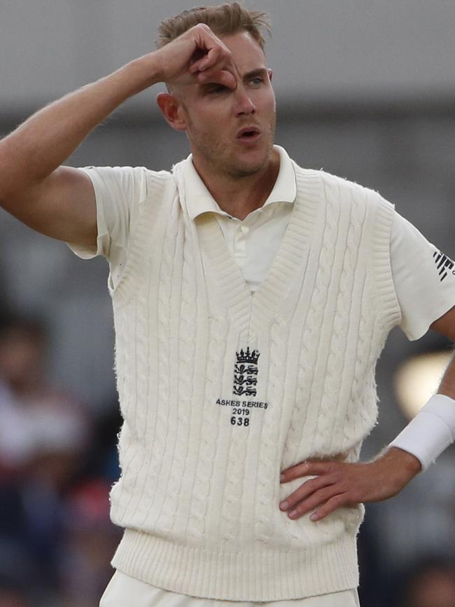 England's Stuart Broad. Picture: AP