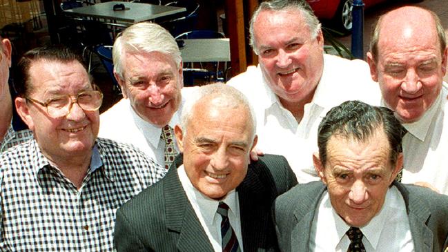 The late Frank Melilt, front, middle, with some of his old mates.