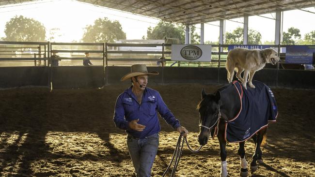 Katherine Outback Experience, owned by multiple Golden Guitar winner and horseman extraordinaire, Tom Curtain, won silver for the Tourism Attractions category. Supplied: Tourism NT.