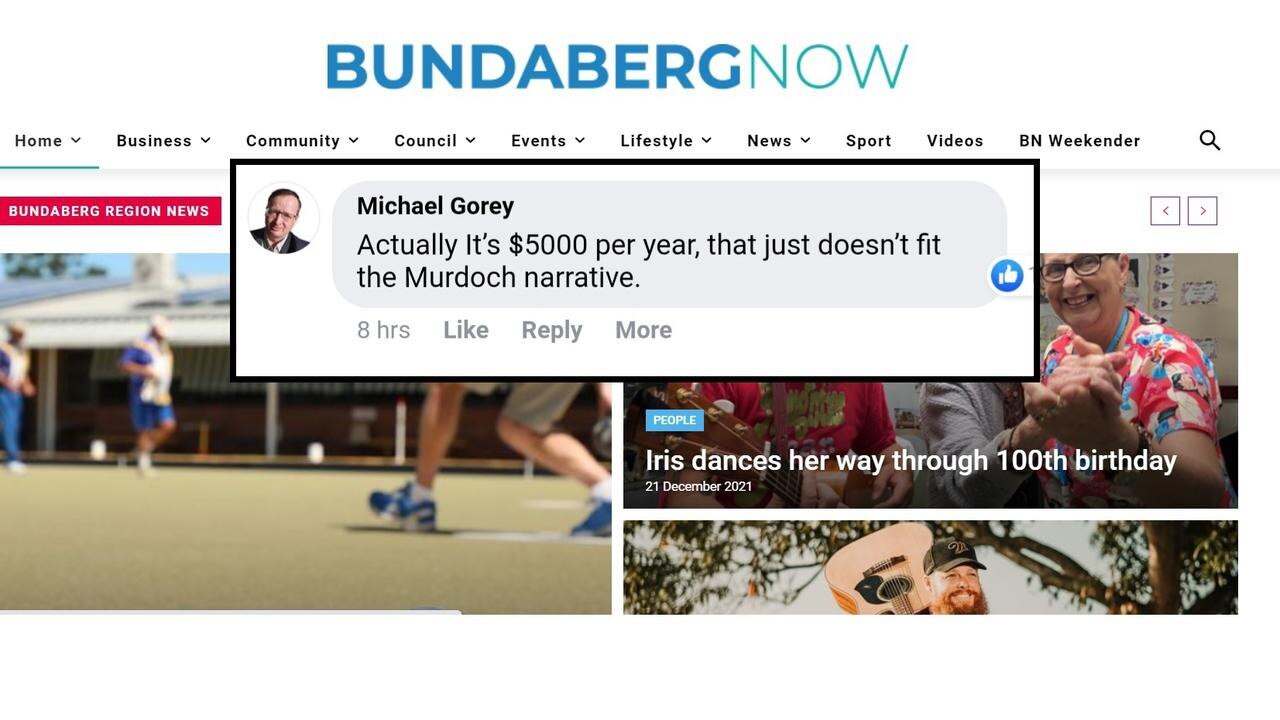 Council consistently declined to inform the public about the costs of Bundaberg Now, with a figure of $5000 per year stated by former mayoral adviser Michael Gorey later revealed to be related to the software costs only.