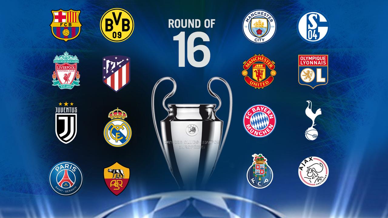 Uefa Champions League Round Of 16 Draw Results Full Fixtures And Dates Matches Schedule Liverpool Manchester United