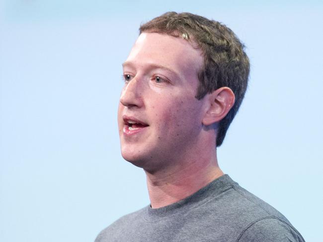 Facebook CEO Mark Zuckerberg. Picture: AFP