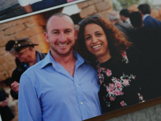 Tal Eilon in a photo from Keren Lewinsohn’s wedding album. Eilon was shot dead by Hamas. Picture: Supplied