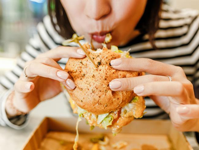 This means junk food such as burgers, chips and pizza need to be avoided. Picture: Supplied