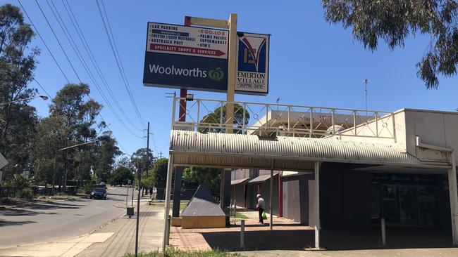 The rundown entrance to Emerton Village Shopping Centre on Jersey Rd.