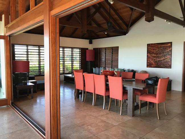 Supplied Editorial Dining and living area of Mali Mali near Port Douglas. Picture: Penny Hunter