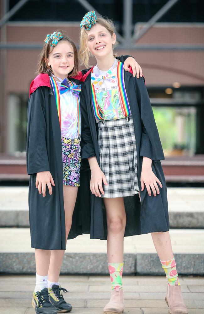 Harry Potter defects Emma Schultz and Lillian Ansell at TROPiCON at the Darwin Entertainment Center Picture: Glenn Campbell