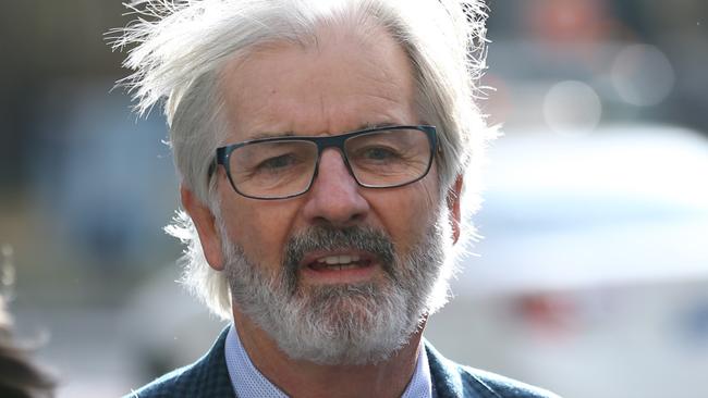 Actor John Jarratt arrives at court today. Picture: John Grainger