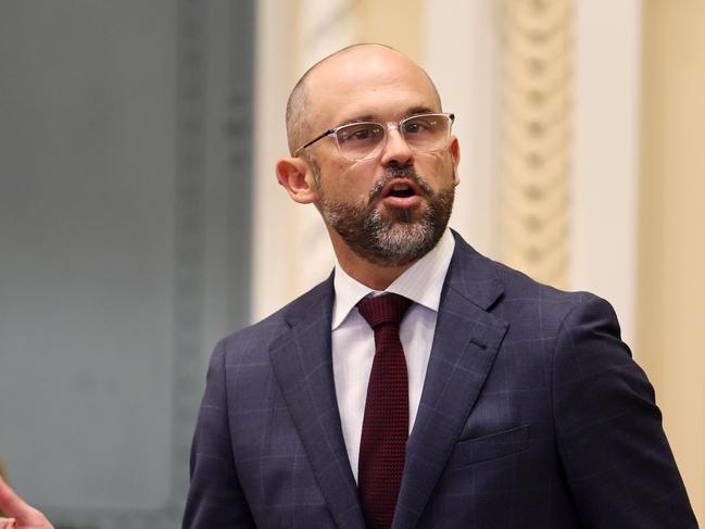 BRISBANE, AUSTRALIA - NewsWire Photos APRIL 29, 2025: Treasurer David Janetzki during the Queensland Parliament question time. Picture: NewsWire/Tertius Pickard
