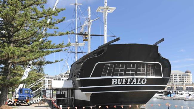 The Buffalo ship at Glenelg was demolished in March 2019. Picture Dean Martin