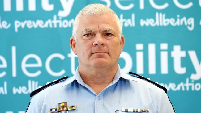 Gold Coast Chief Superintendent Craig Hanlon has issued a safety warning to the community following the attempted carjackings. Picture: Shae Beplate.