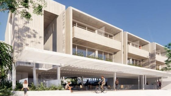 Artist impression of hotel at 52-54 Ballina St, Lennox Head