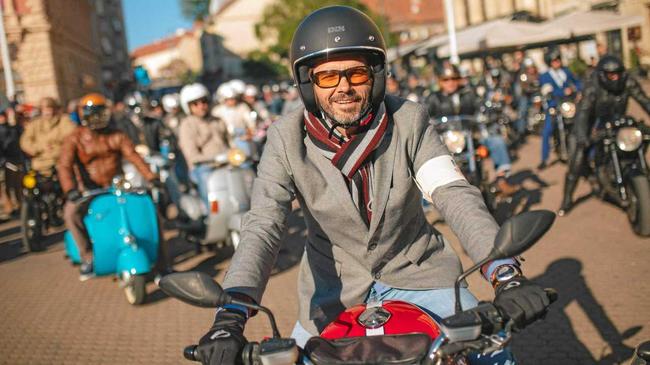 RIDE ALONG: A participant in a previous Distinguished Gentleman's Ride event. Picture: Vuri Matija