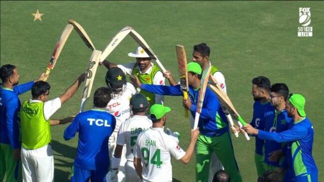 Touching scenes after Azhar’s final bat