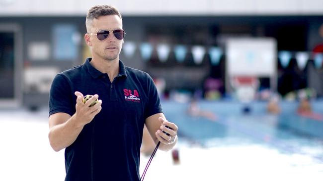 St Andrew's Anglican College swimming head coach Ash Delaney. Picture: Facebook.