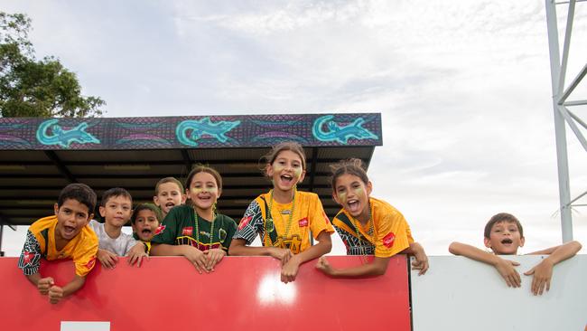 St Mary's fans in the 2023-24 NTFL Men's Grand Final between Nightcliff and St Mary's. Picture: Pema Tamang Pakhrin