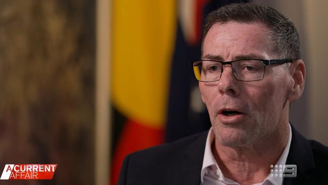 Townsville Mayor Troy Thompson backtracked on his military service and university qualifications on A Current Affair last week. Picture: Channel 9