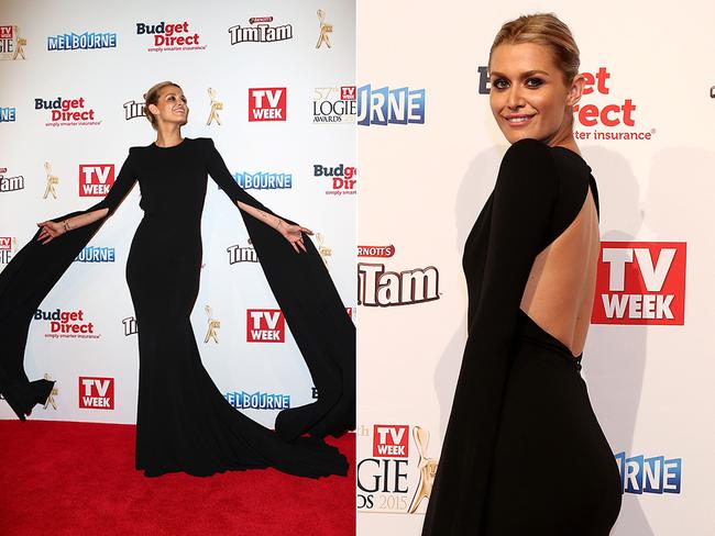 Cheyenne Tozzi on the red carpet at the 2015 Logie Awards at Crown Casino in Melbourne. Picture: Julie Kiriacoudis / Tim Carrafa