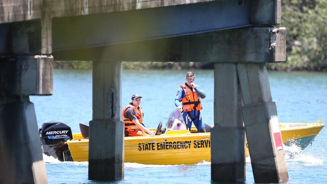 The man was rescued from the Tweed River at Chinderah.