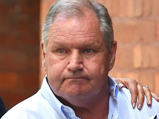 Emma Page-Campbell with her husband Robert Doyle in Flinders Lane, Melbourne.  Emma stands by her husband Lord Mayor Doyle, while he faces sexual misconduct allegations. Picture: Nicole Garmston