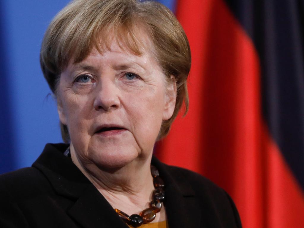 German Chancellor Angela Merkel said the government ‘cannot ignore’ the very rare but serious cases of thrombosis. Picture: Markus Schreiber / Pool / AFP