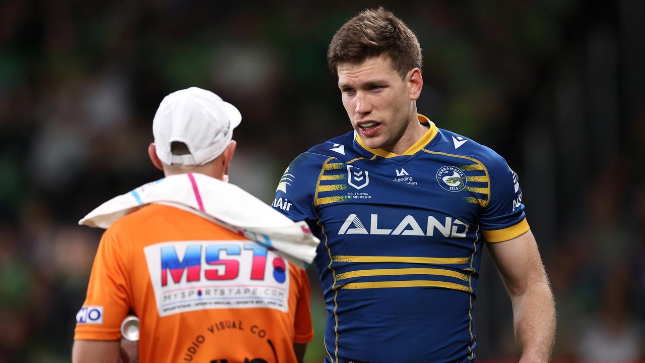 Tom Opacic has been ruled out of Parramatta’s preliminary final clash with North Queensland. Picture: Getty Images