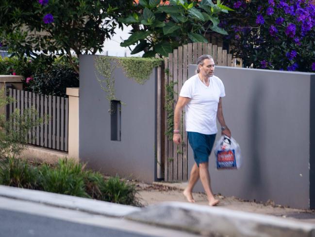 Paul Farrell said is decision to let a mate stay at his place “basically running his life” due to neighbour complaints and photographer outside. Picture: Tom Parrish