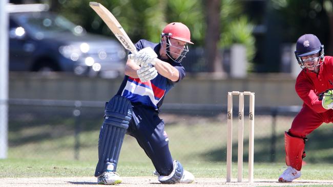 Dean Russ in action for Footscray. Picture: Andrew Tauber