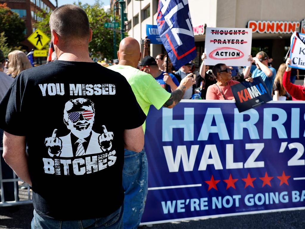 Barack Obama is wooing voters to vote for Kamala Harris. Picture: Getty Images via AFP