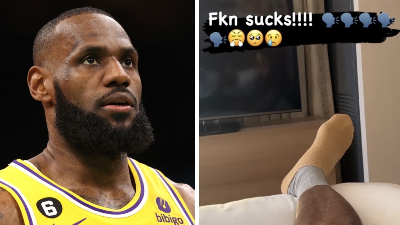 LeBron James suffered an injury.