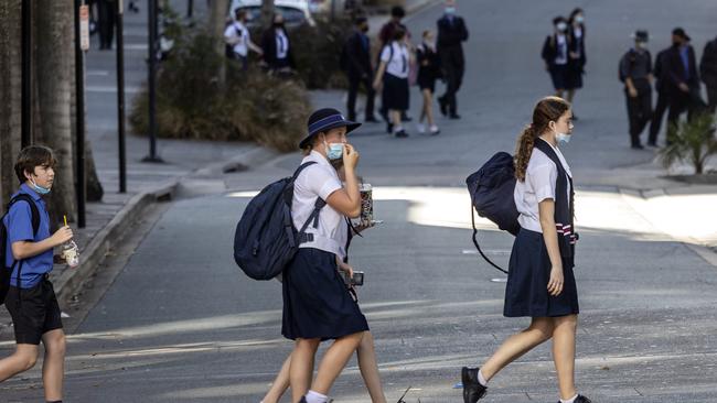 A generational brain drain is exposed in a new Productivity Commission report that reveals children whose parents dropped out of high school are falling five years behind their classmates in high school. Picture: NCA NewsWire / Sarah Marshall