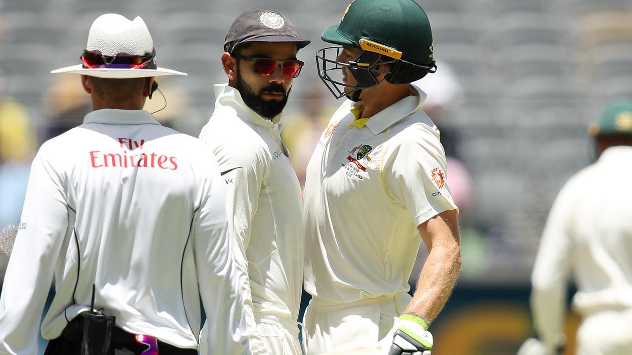 The tactical battle between Virat Kohli and Tim Paine will be fascinating — as might the physical. Picture: Getty Images