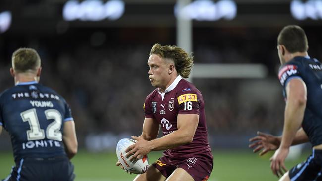 State of Origin Game I man-of-the-match Reuben Cotter could be a late starter for Queensland. Picture: NRL Photos.