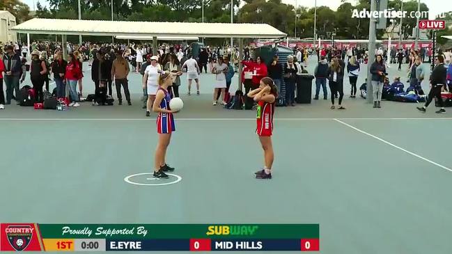 REPLAY: SA Country Netball Championships - Eastern Eyre vs Mid Hills (U17's Div 1 - 7th vs 8th playoff) - Court 6