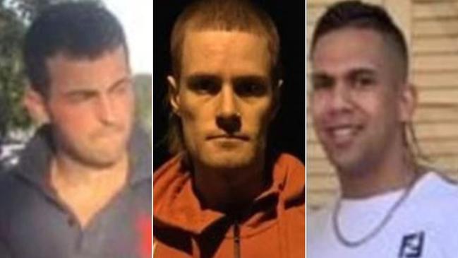 Aidan Pascoe, Shaun Birt and Larkin Moffatt are three of the four men accused of murder following the fatal shooting of Christopher Anderson. Markiss Graham John Moffatt Cleary (not pictured) is also one of the accused.